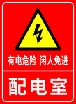 配电室安全警示牌