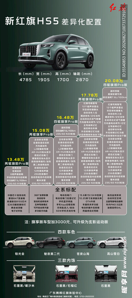 新HS5差异对比