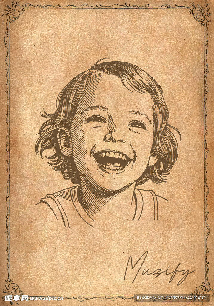 人物素描画