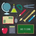 开学用品集合图标
