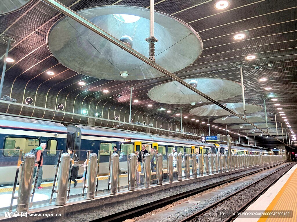 奥克兰市中心火车站风景 