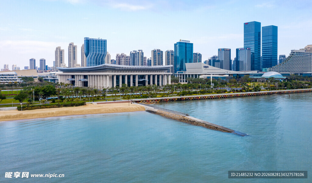 城市滨水风光美景