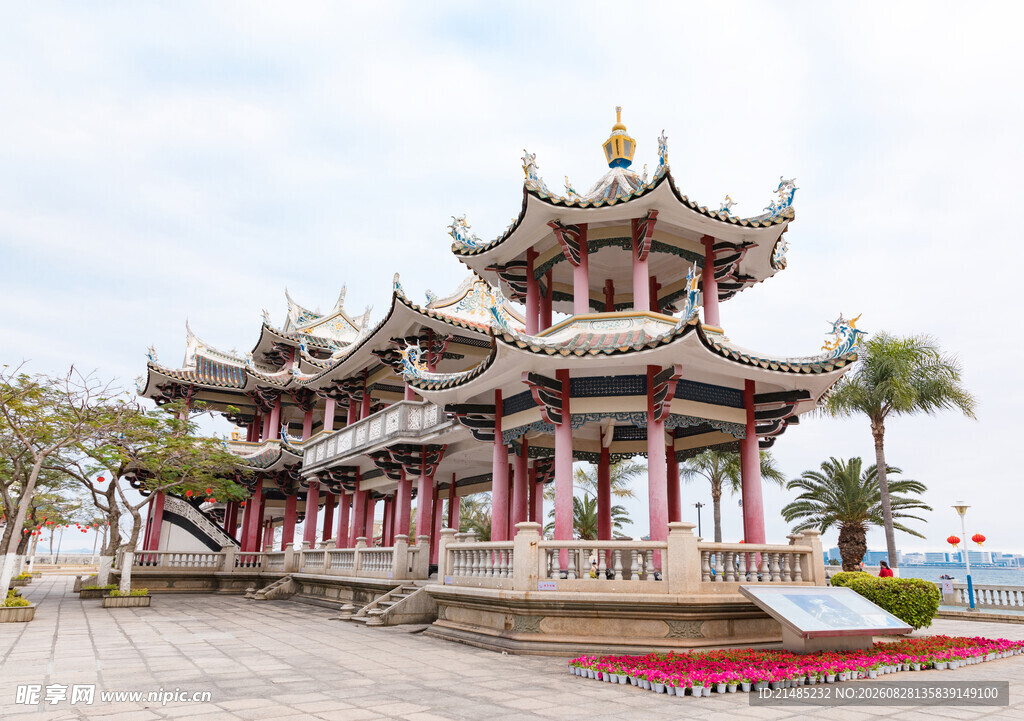 中式古亭建筑景观