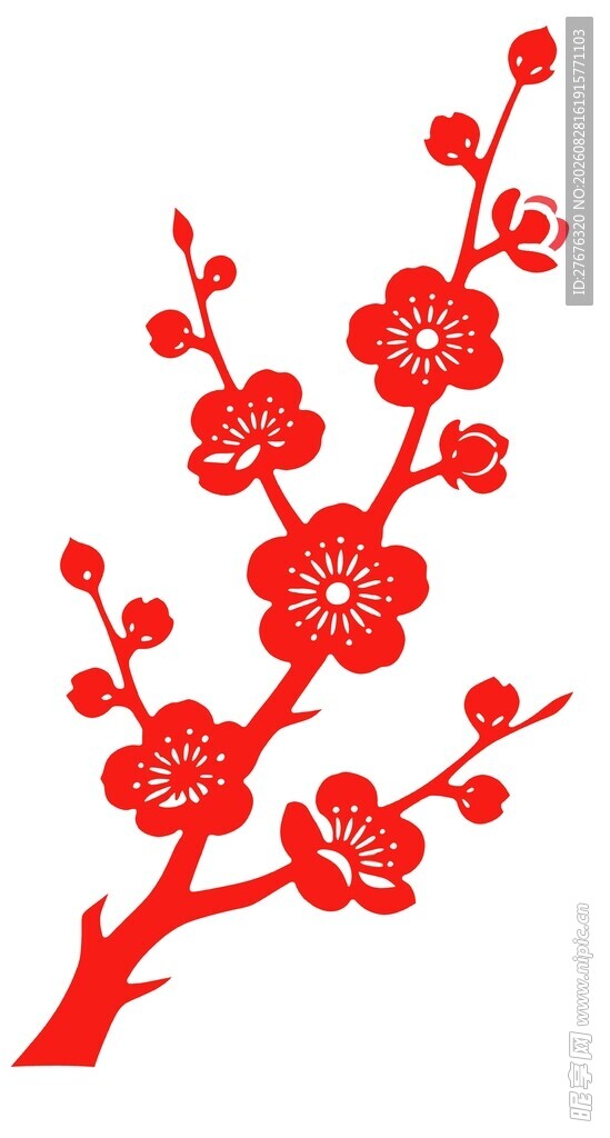 国潮梅花设计