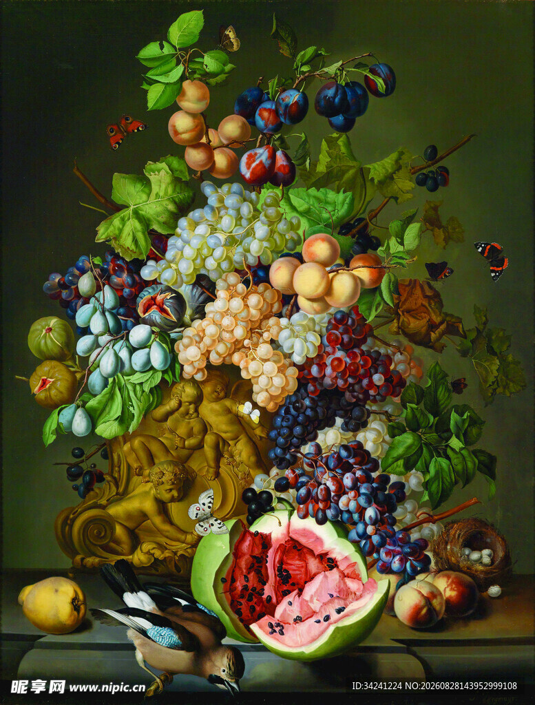 静物水果油画艺术作品