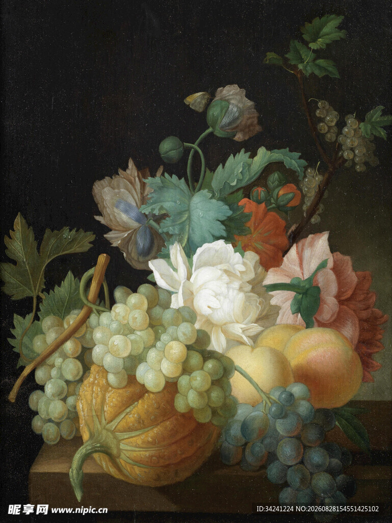 静物花卉蔬果油画