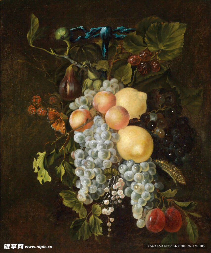 静物花卉水果油画作品