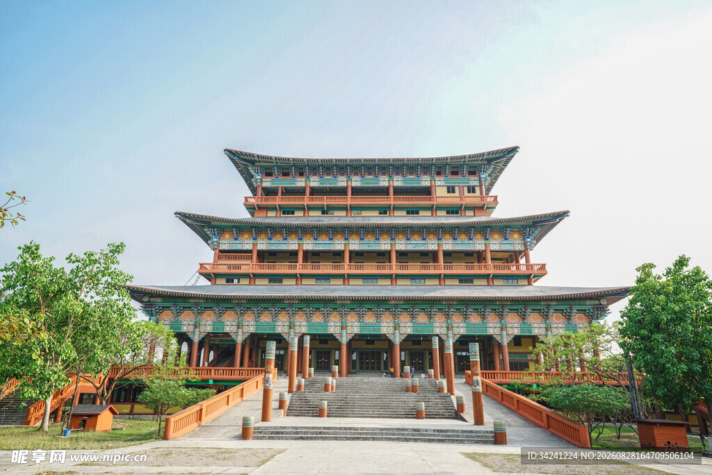 中式古建筑楼阁景观