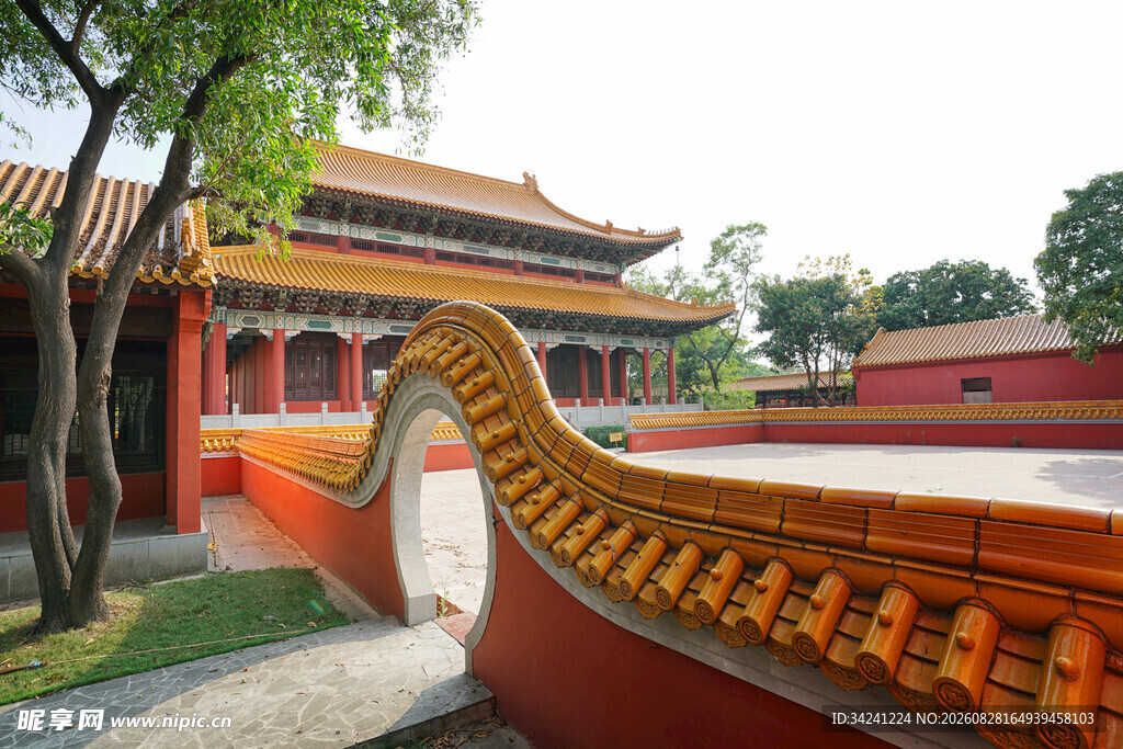 中式古建筑景观一角