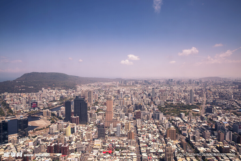 城市全景俯瞰图