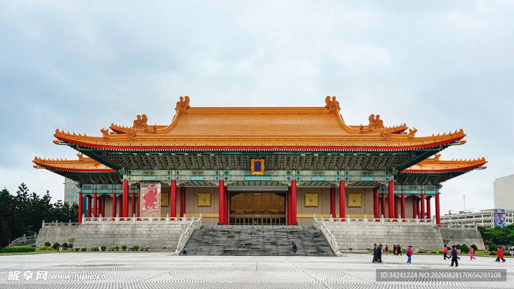 中式古建筑宫殿壮丽景观