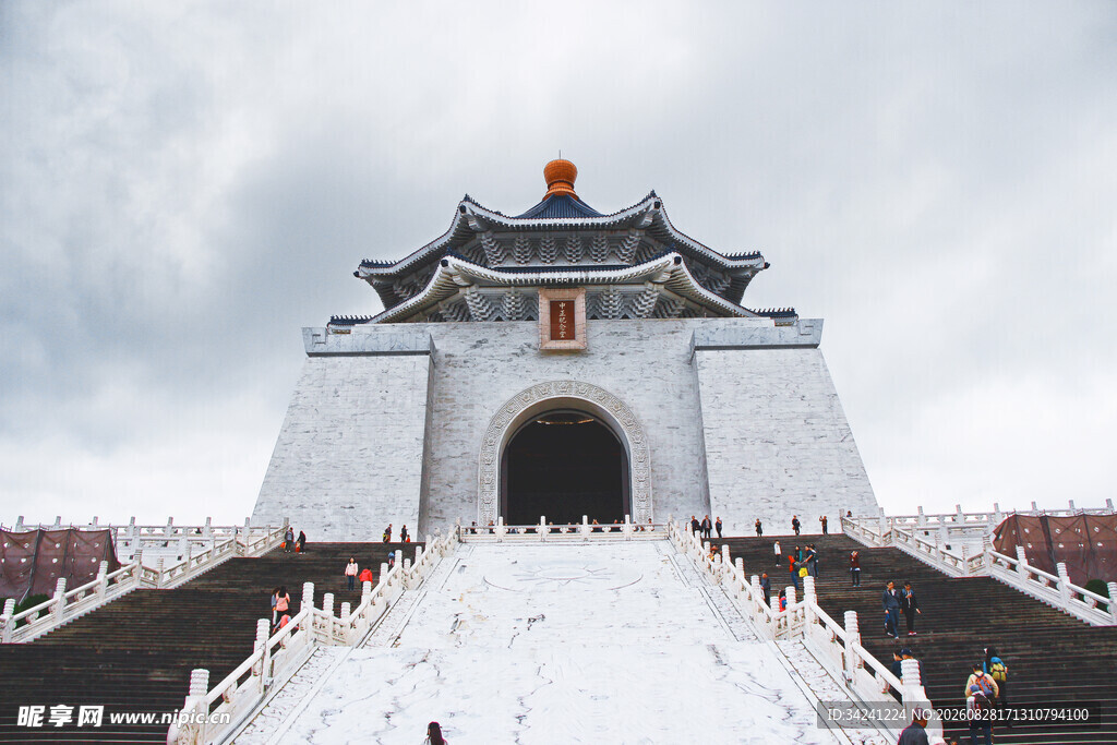 中正纪念堂宏伟建筑景观