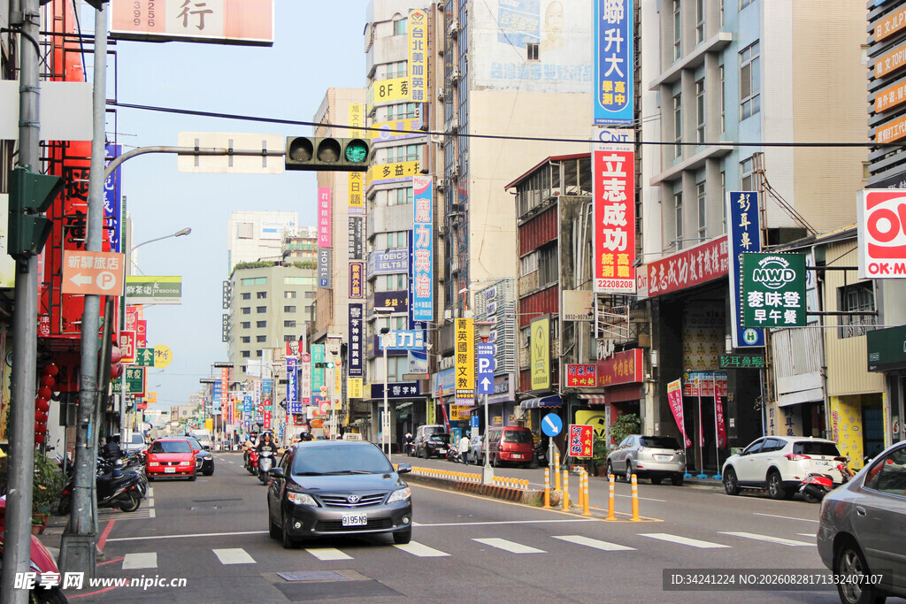 繁华都市街道景象
