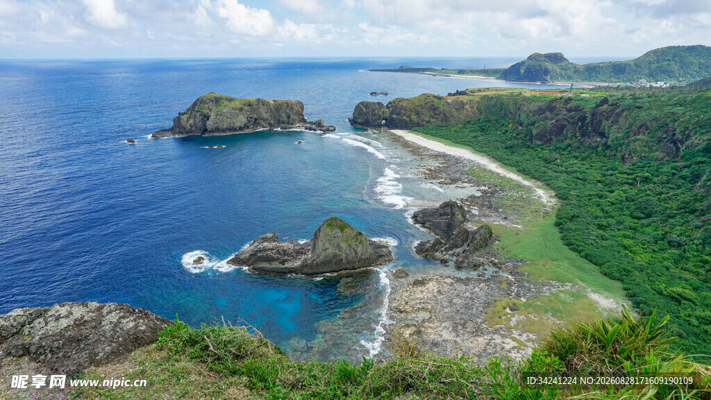 美丽海岛海岸风景