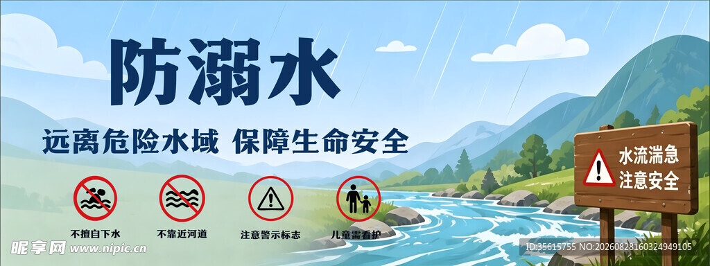 防溺水宣传场景