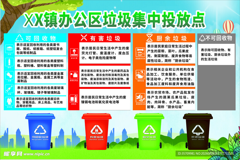 垃圾回收 蓝天白云草地