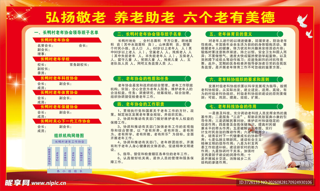 养老宣传栏