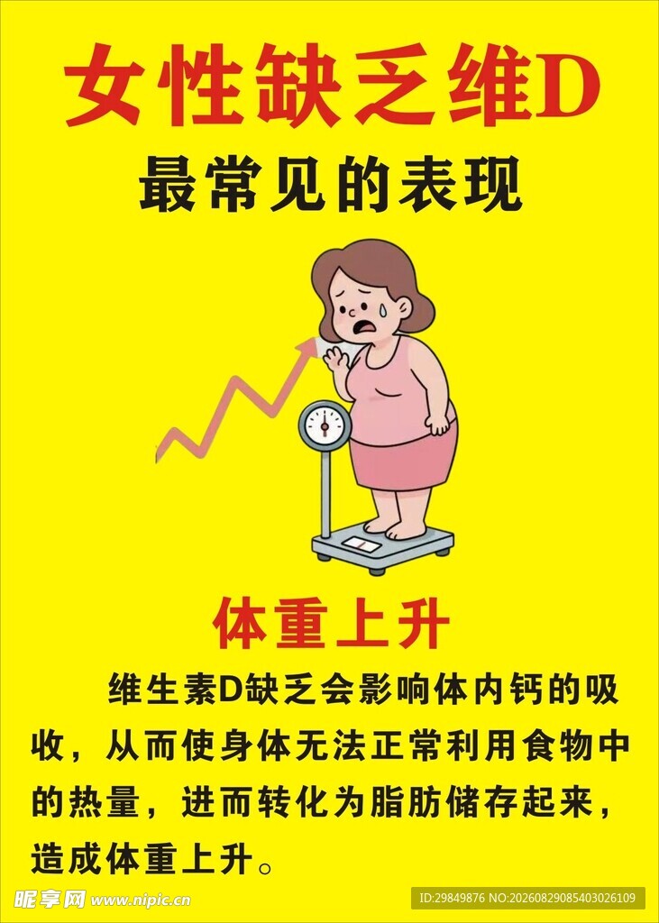女性缺乏D的常见表现