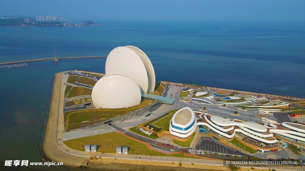 珠海大剧院海上独特建筑