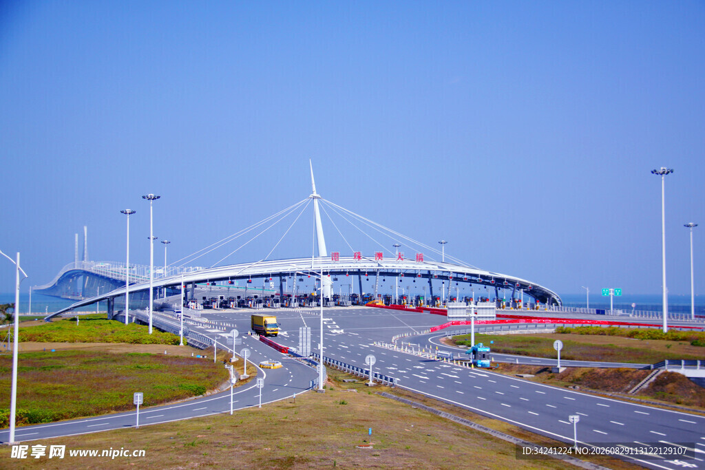 现代桥梁建筑风景
