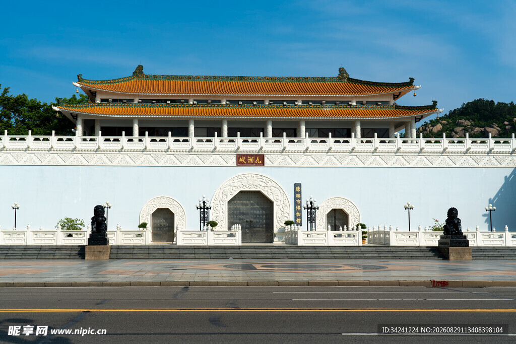 中式古建筑大门景观