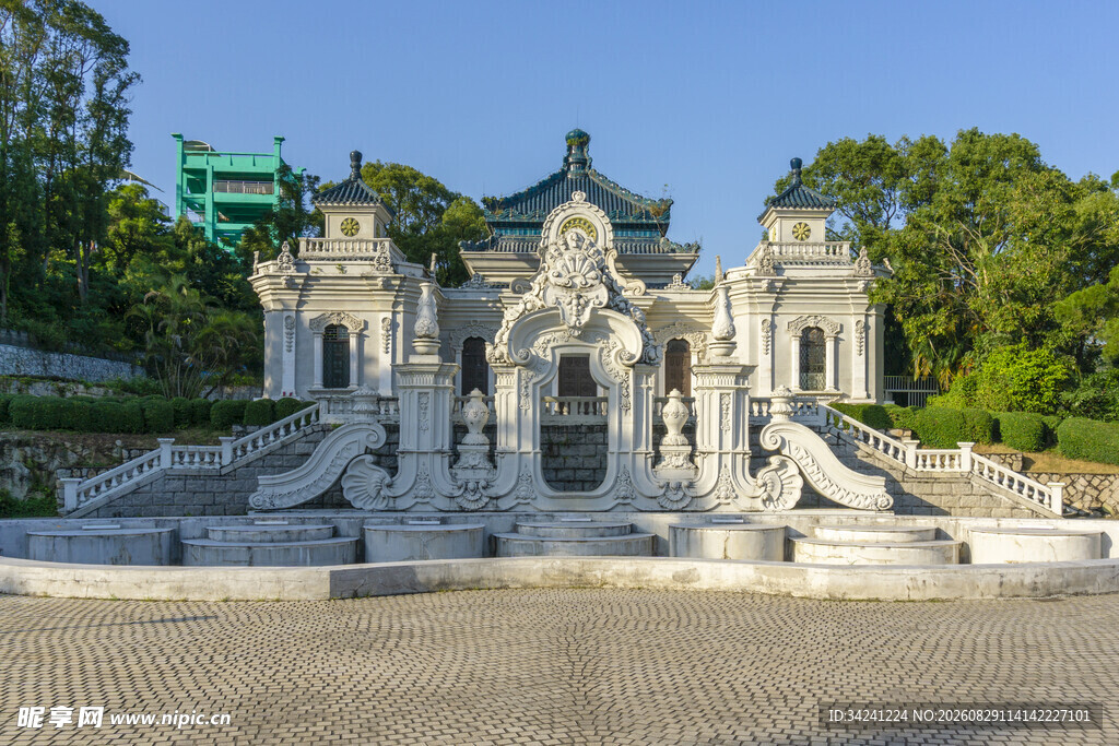 欧式精美喷泉建筑景观