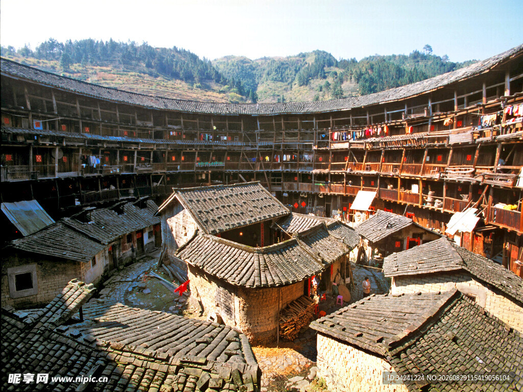 福建土楼独特建筑风貌