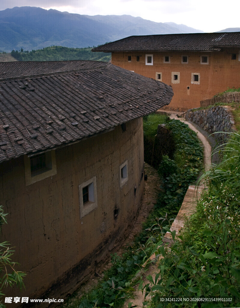 福建土楼村落风景