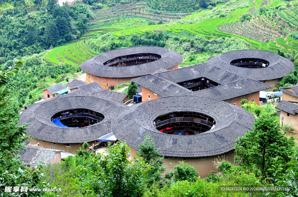 福建土楼独特的圆形民居
