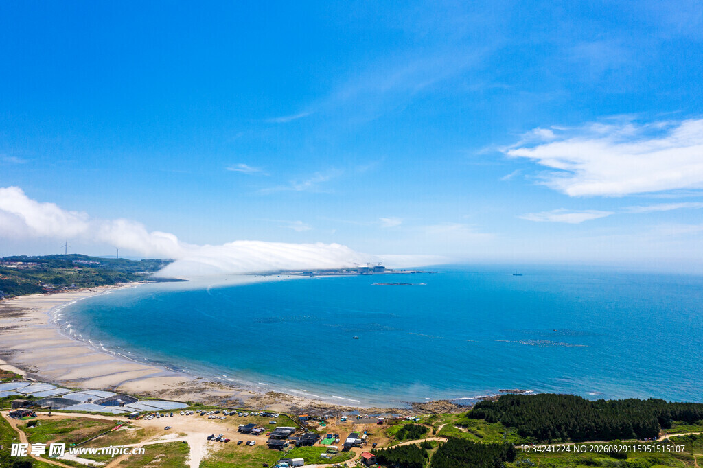 美丽海滨风光俯瞰景色