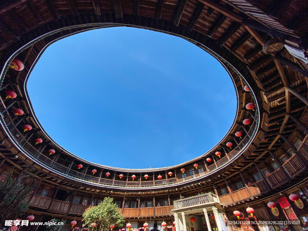 福建土楼内部景观