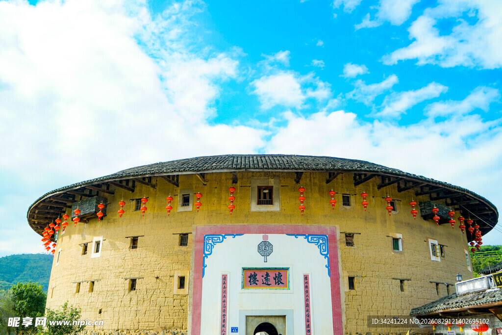 福建土楼圆形建筑风貌