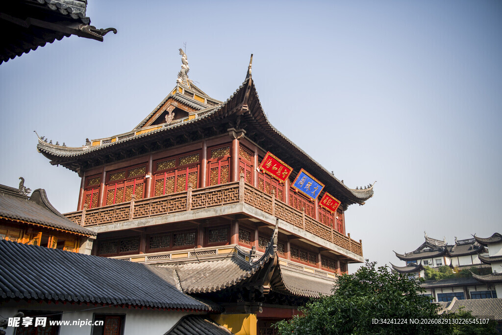 中式古建筑阁楼景观