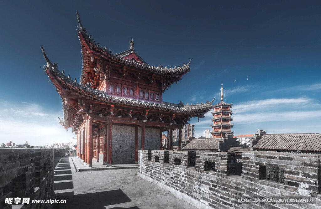 古城楼阁尽显中式古韵