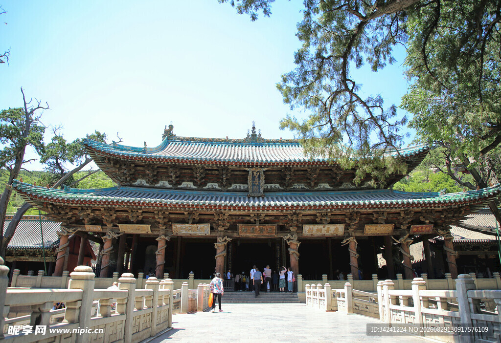 中式古建筑寺庙景观