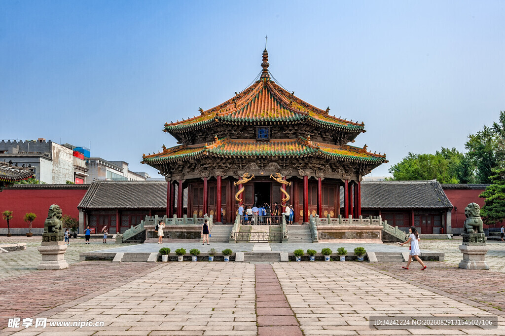 中式古建筑庙宇景观