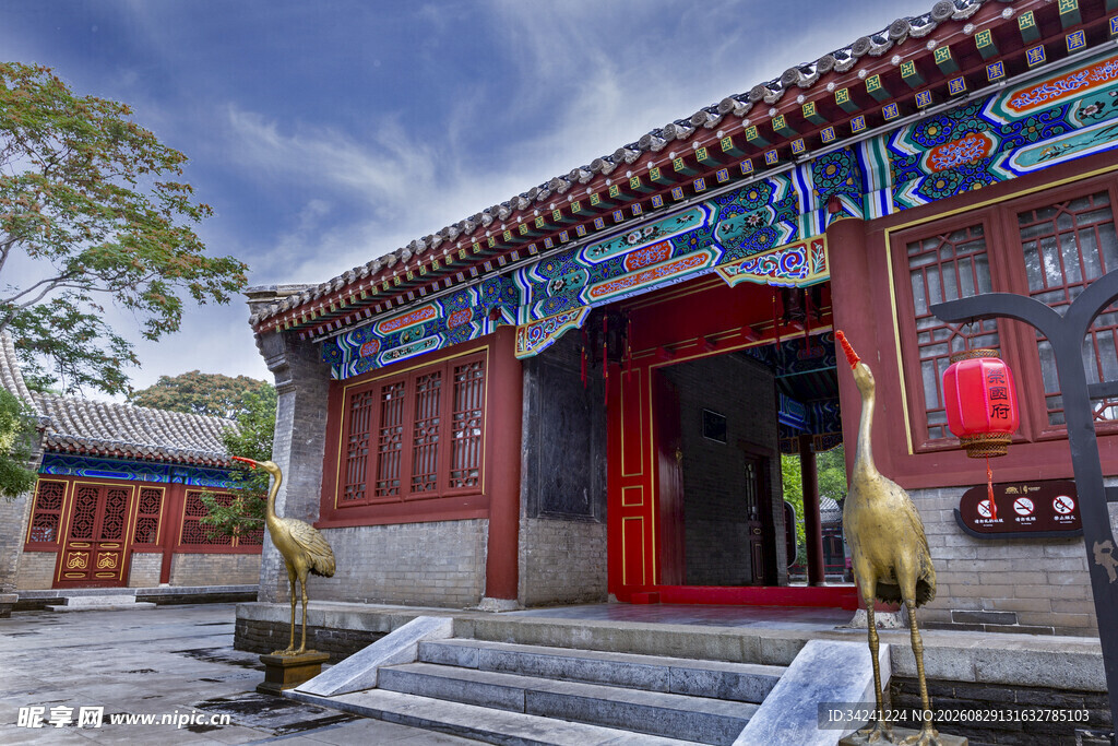 中式古建筑庭院景观