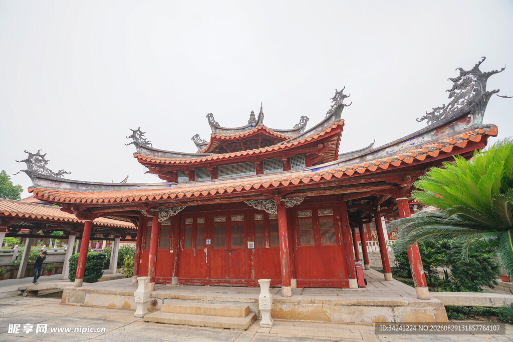 中式古典庙宇建筑景观