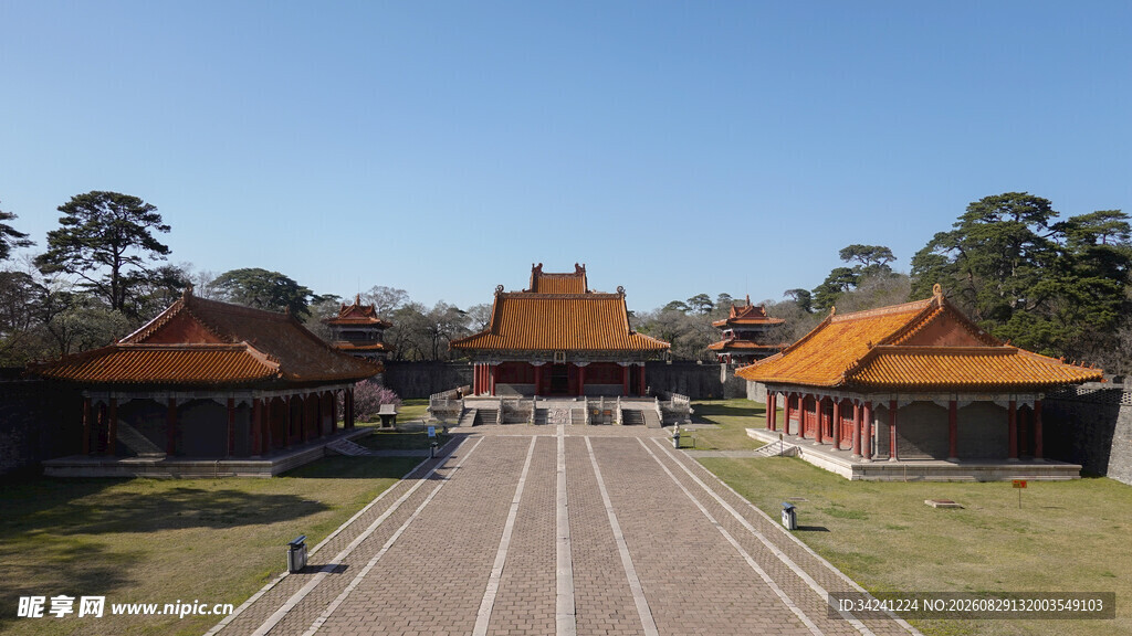 中式古建筑庭院景观