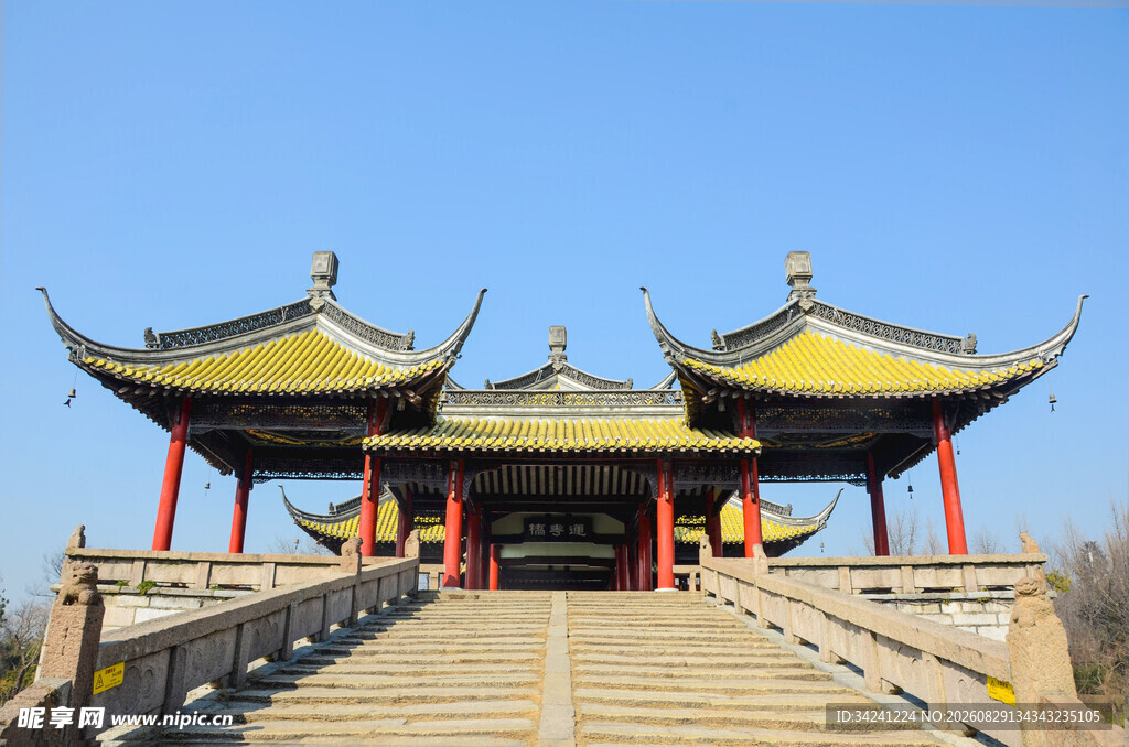 中式古建筑亭阁景观
