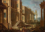 古典建筑废墟场景