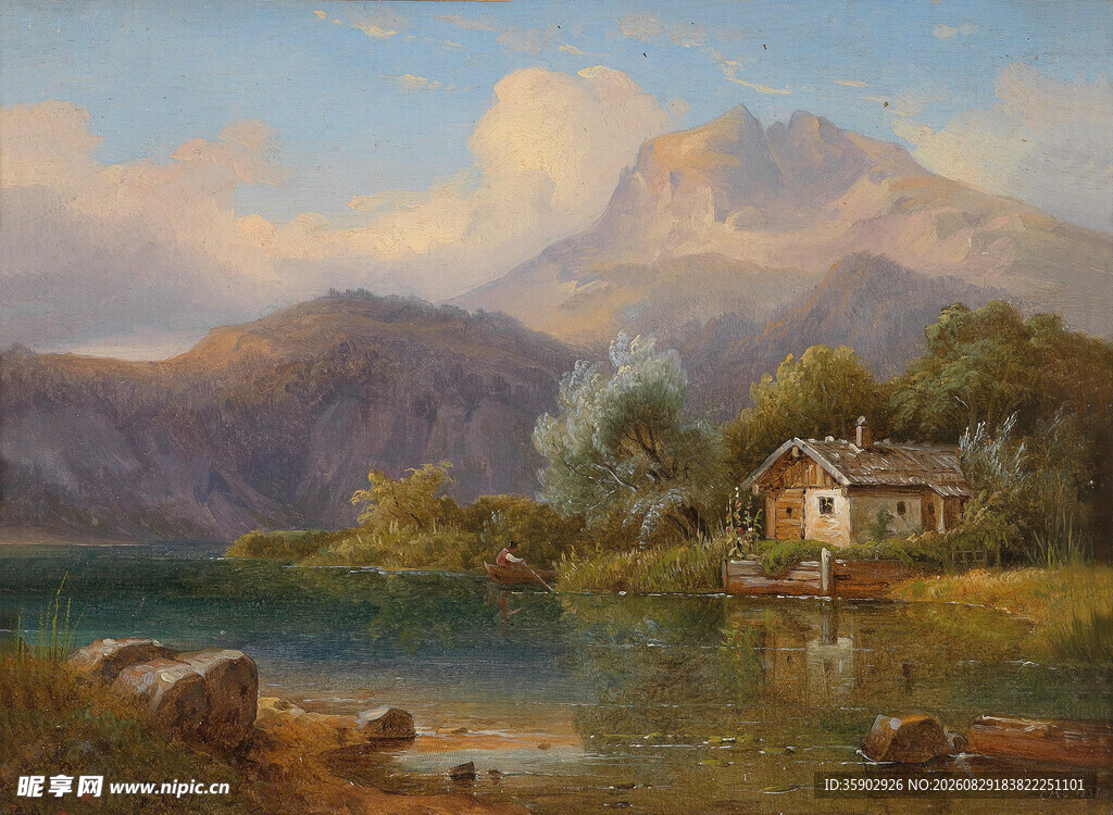 湖畔山居美景