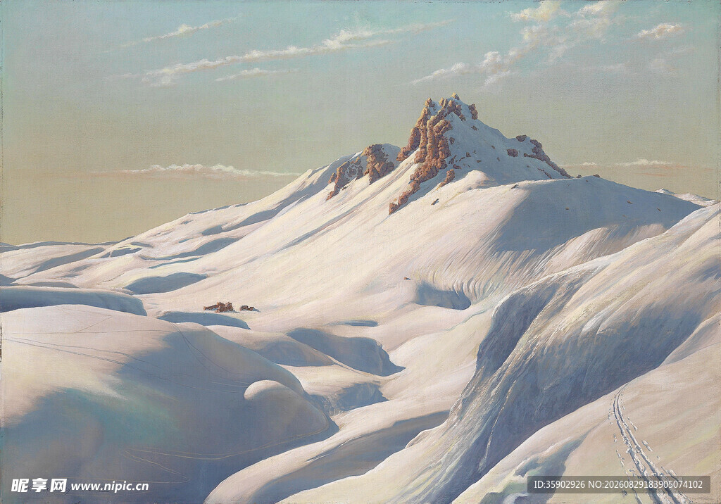 雪山壮丽景致