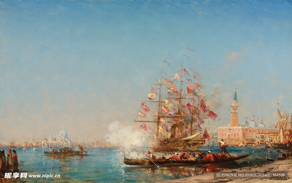 海上战船激战场景