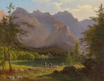 山间湖畔美景
