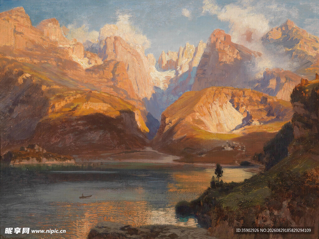 壮丽山水间的静谧美景