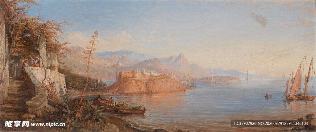 海上风景油画