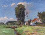 乡村田园风景油画
