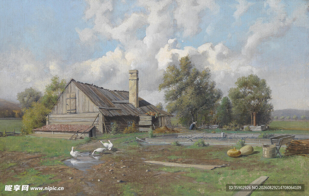 乡村小屋风景