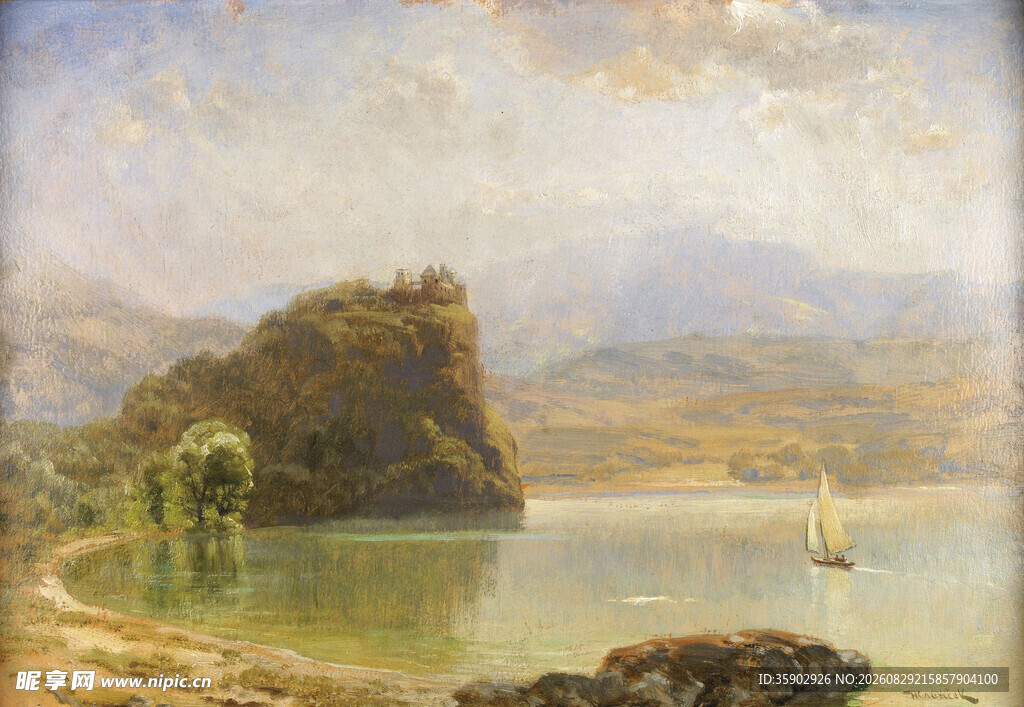 湖畔风景如画的静谧之地